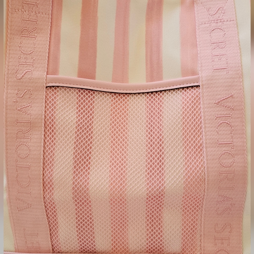 Victoria's Secret Pink Striped Tote Bag NWT - Picture 9 of 14